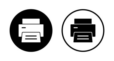 Simge logo tasarımını yazdır. yazıcı işareti ve sembol