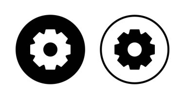 Simge logo tasarımı ayarlanıyor. İşaret ve sembol. Vites İşareti