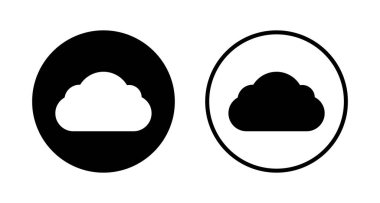 Bulut simgesi logosu tasarımı. bulut işareti ve sembol