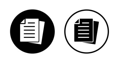 Belge simgesi logo tasarımı. Kağıt ve sembol. Dosya Simgesi