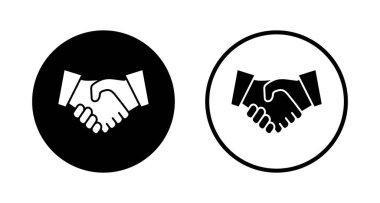 Tokalaşma simgesi logo tasarımı. İş tokalaşma işareti ve sembol. iletişim anlaşması