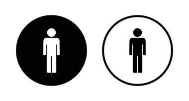 Erkek simgesi logosu tasarımı. Erkek işareti ve sembol. insan sembolü