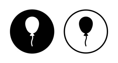 Balon simgesi logosu tasarımı. Parti balonu işareti ve sembolü