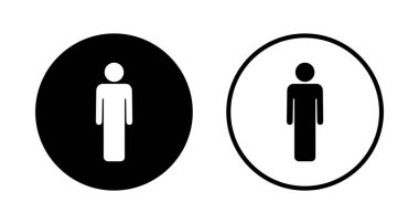 Erkek simgesi logosu tasarımı. Erkek işareti ve sembol. insan sembolü