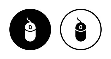 Fare simgesi logosu tasarımı. Tıklama işareti ve sembol. işaretleyici simgesi vektörü.