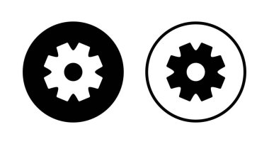 Simge logo tasarımı ayarlanıyor. İşaret ve sembol. Vites İşareti