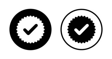 Onaylanmış simge logosu tasarımı. Onaylanmış Madalya Simgesi