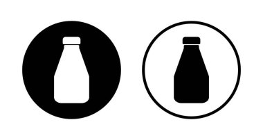 Şişe simgesi logosu tasarımı. şişe işareti ve sembol