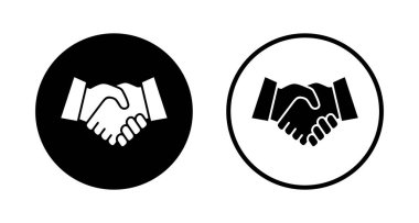Tokalaşma simgesi logo tasarımı. İş tokalaşma işareti ve sembol. iletişim anlaşması