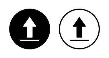 Simge logo tasarımı yükle. veri işareti ve sembolü yükle