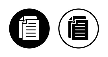 Belge simgesi logo tasarımı. Kağıt ve sembol. Dosya Simgesi