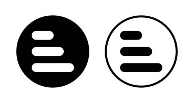 Menü simgesi logosu tasarımı. Web menü işareti ve sembol. Hamburger menüsü sembolü