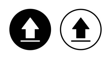 Simge logo tasarımı yükle. veri işareti ve sembolü yükle