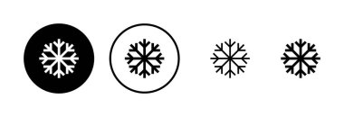 Kar simgesi logosu tasarımı. kar tanesi işareti ve sembol