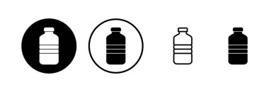 Şişe simgesi logosu tasarımı. şişe işareti ve sembol