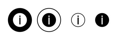 Bilgi simgesi logo tasarımı. İmza ve sembol hakkında. soru işareti simgesi