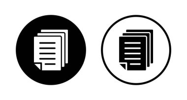 Belge simgesi logo tasarımı. Kağıt ve sembol. Dosya Simgesi