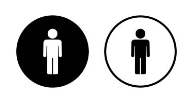 Erkek simgesi logosu tasarımı. Erkek işareti ve sembol. insan sembolü