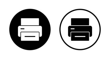 Simge logo tasarımını yazdır. yazıcı işareti ve sembol