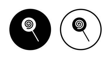 Şeker ikonu logosu tasarımı. Şeker işareti ve sembol.