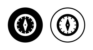 Pusula simgesi logosu tasarımı. ok pusula simgesi işareti ve sembolü