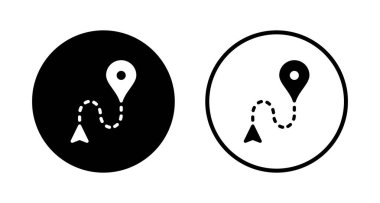 Haritalar ve logo tasarımı. konum işareti ve sembol. coğrafi konum, imleç simgesi.