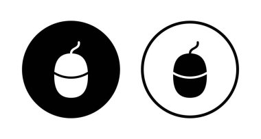 Fare simgesi logosu tasarımı. Tıklama işareti ve sembol. işaretleyici simgesi vektörü.