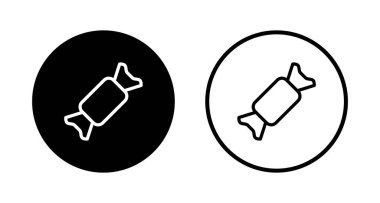 Şeker ikonu logosu tasarımı. Şeker işareti ve sembol.