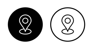 Haritalar ve logo tasarımı. konum işareti ve sembol. coğrafi konum, imleç simgesi.