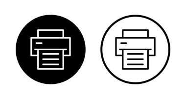 Simge logo tasarımını yazdır. yazıcı işareti ve sembol