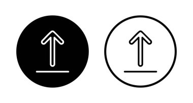 Simge logo tasarımı yükle. veri işareti ve sembolü yükle