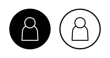 Kullanıcı simgesi logosu tasarımı. İmza ve sembol. insanlar simgesi. 