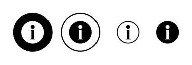 Bilgi simgesi logo tasarımı. İmza ve sembol hakkında. soru işareti simgesi