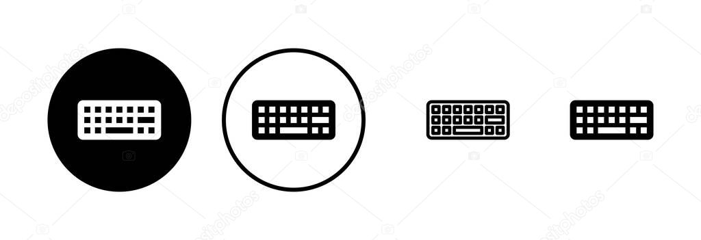 Keyboard icon logo design. keyboard sign and symbol