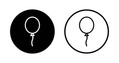 Balon simgesi logosu tasarımı. Parti balonu işareti ve sembolü