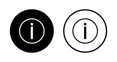 Bilgi simgesi logo tasarımı. İmza ve sembol hakkında. soru işareti simgesi