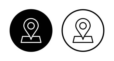 Haritalar ve logo tasarımı. konum işareti ve sembol. coğrafi konum, imleç simgesi.