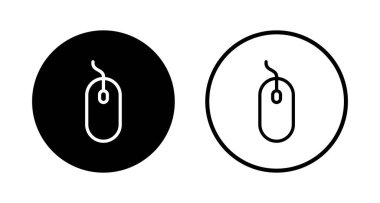 Fare simgesi logosu tasarımı. Tıklama işareti ve sembol. işaretleyici simgesi vektörü.