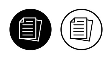 Belge simgesi logo tasarımı. Kağıt ve sembol. Dosya Simgesi