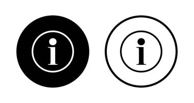 Bilgi simgesi logo tasarımı. İmza ve sembol hakkında. soru işareti simgesi