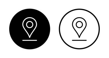 Haritalar ve logo tasarımı. konum işareti ve sembol. coğrafi konum, imleç simgesi.