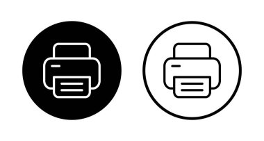 Simge logo tasarımını yazdır. yazıcı işareti ve sembol