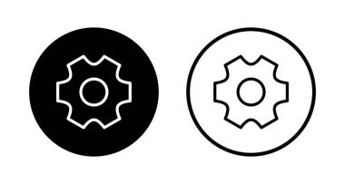 Simge logo tasarımı ayarlanıyor. İşaret ve sembol. Vites İşareti