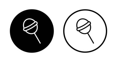 Şeker ikonu logosu tasarımı. Şeker işareti ve sembol.