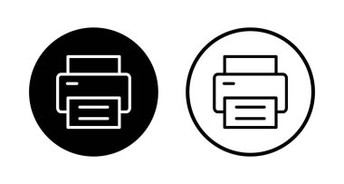 Simge logo tasarımını yazdır. yazıcı işareti ve sembol