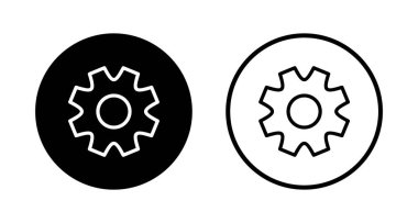 Simge logo tasarımı ayarlanıyor. İşaret ve sembol. Vites İşareti