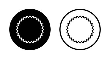 Rozet simgesi logosu tasarımı. Ödül ikon vektörü. İşaret ve sembollere ulaşın. Damga