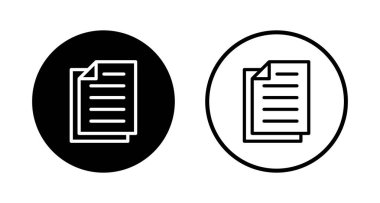 Belge simgesi logo tasarımı. Kağıt ve sembol. Dosya Simgesi