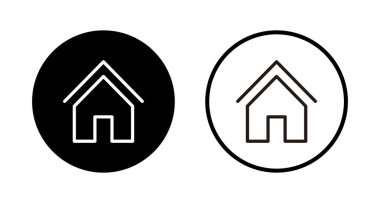 Ev simgesi logosu tasarımı. Ev işareti ve sembol