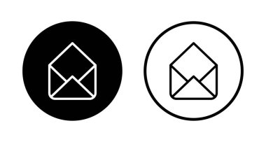 Posta simgesi logosu tasarımı. e-posta işareti ve sembol. E- posta simgesi. Zarf simgesi